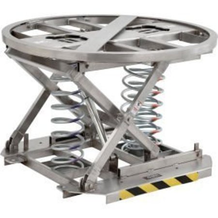 GLOBAL EQUIPMENT , Stainless Steel Spring-Actuated Pallet Carousel And Skid Positioner STS2